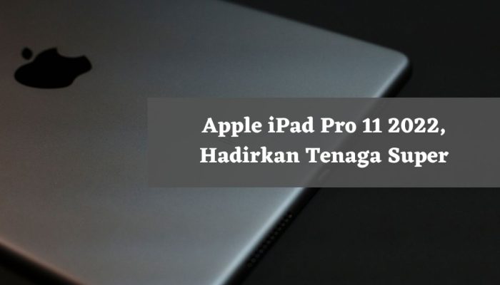 Apple iPad Pro 11 2022, Hadirkan Tenaga Super