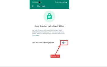 Cara Menggunakan Chat Lock WhatsApp