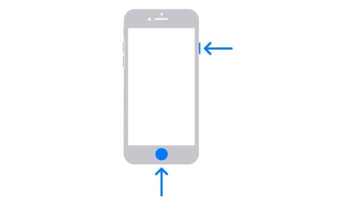 Cara Screenshot iPhone dengan Menekan Tombol Fisik Touch ID
