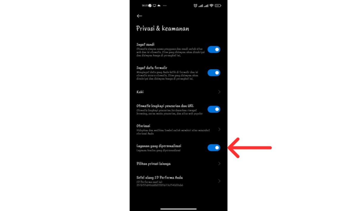 Cara Menghilangkan Iklan di HP Xiaomi dengan Menghilankan Iklan di Browser