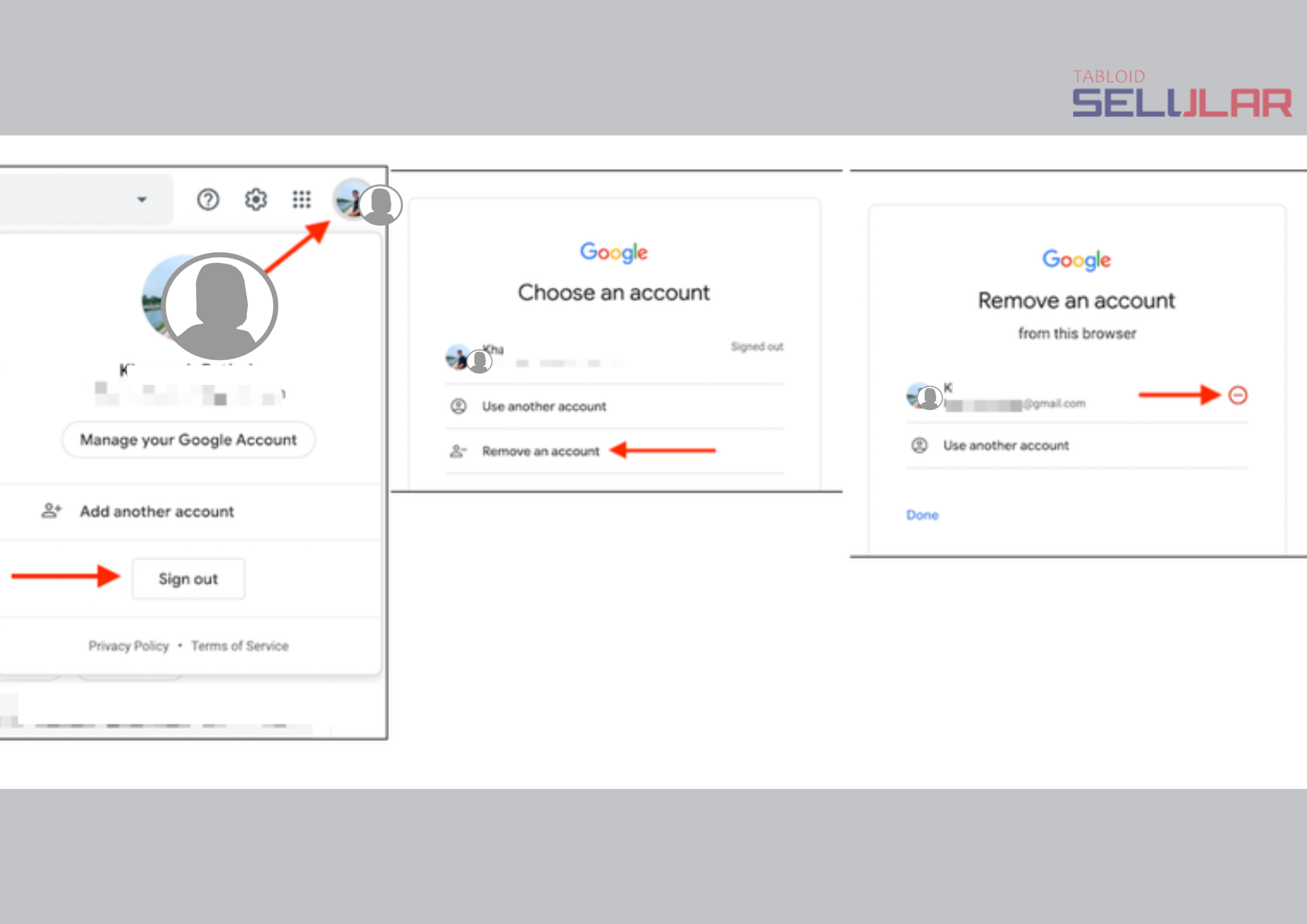 Cara menghapus akun Gmail melalui browser Chrome