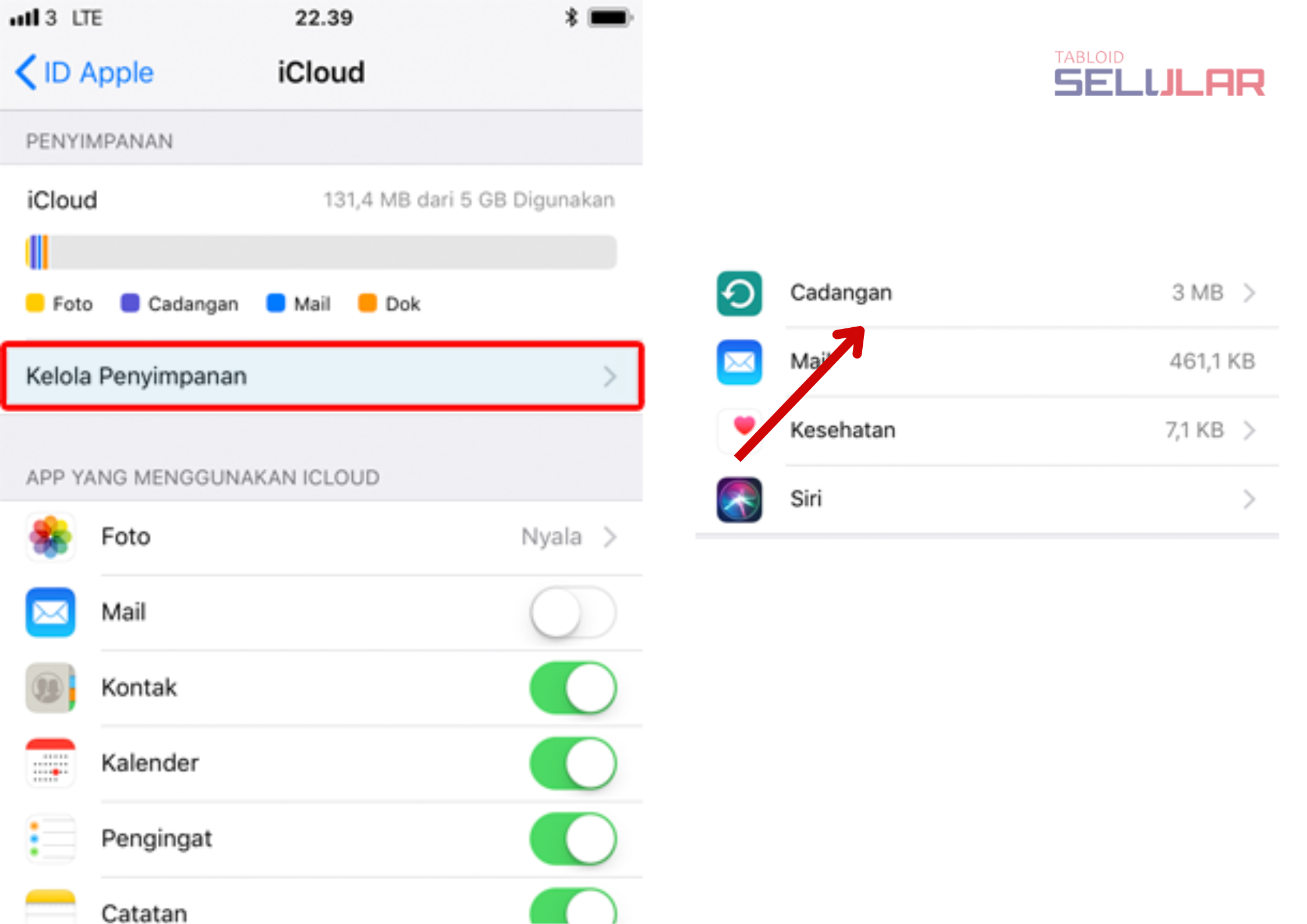 Cara memindahkan penyimpanan iCloud ke iPhone