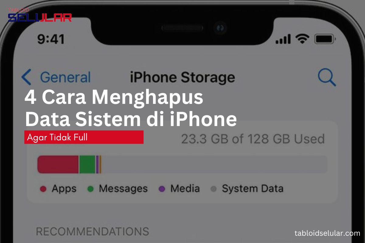 Cara Menghapus Data Sistem di iPhone