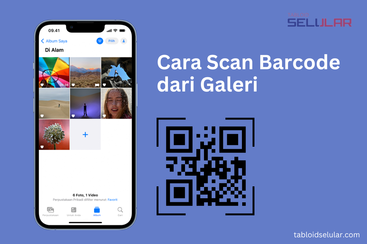 Cara scan barcode di iPhone menggunakan dari galeri