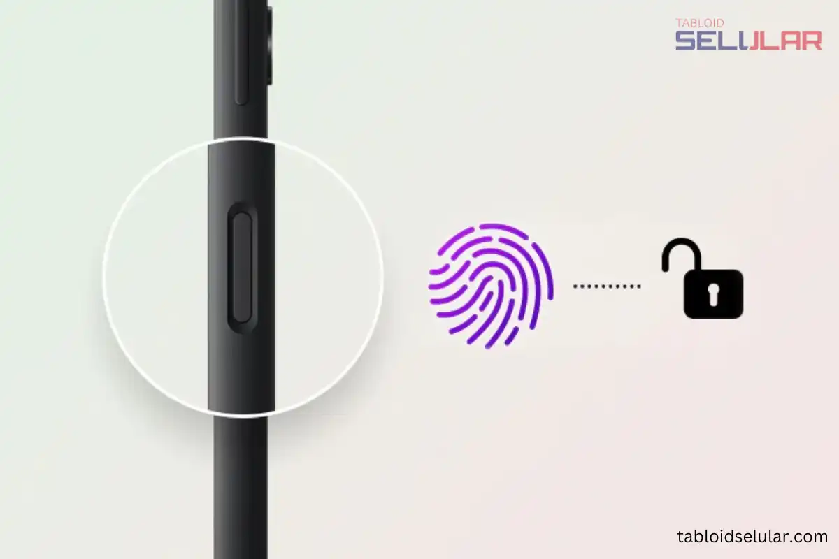 sensor sidik jari samping Samsung A05s