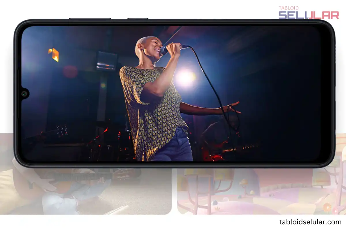 layar 6,7 inci HD+ Samsung A05
