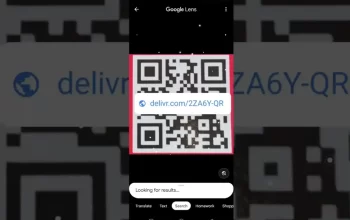 Scan Barcode dengan Google Lens