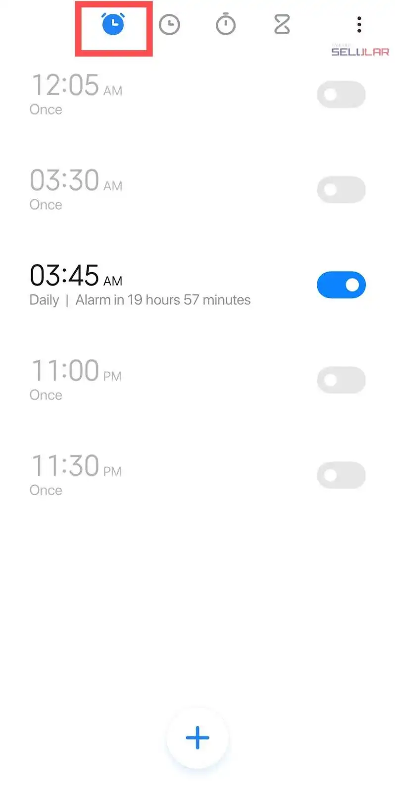 cara mematikan alarm HP Xiaomi 