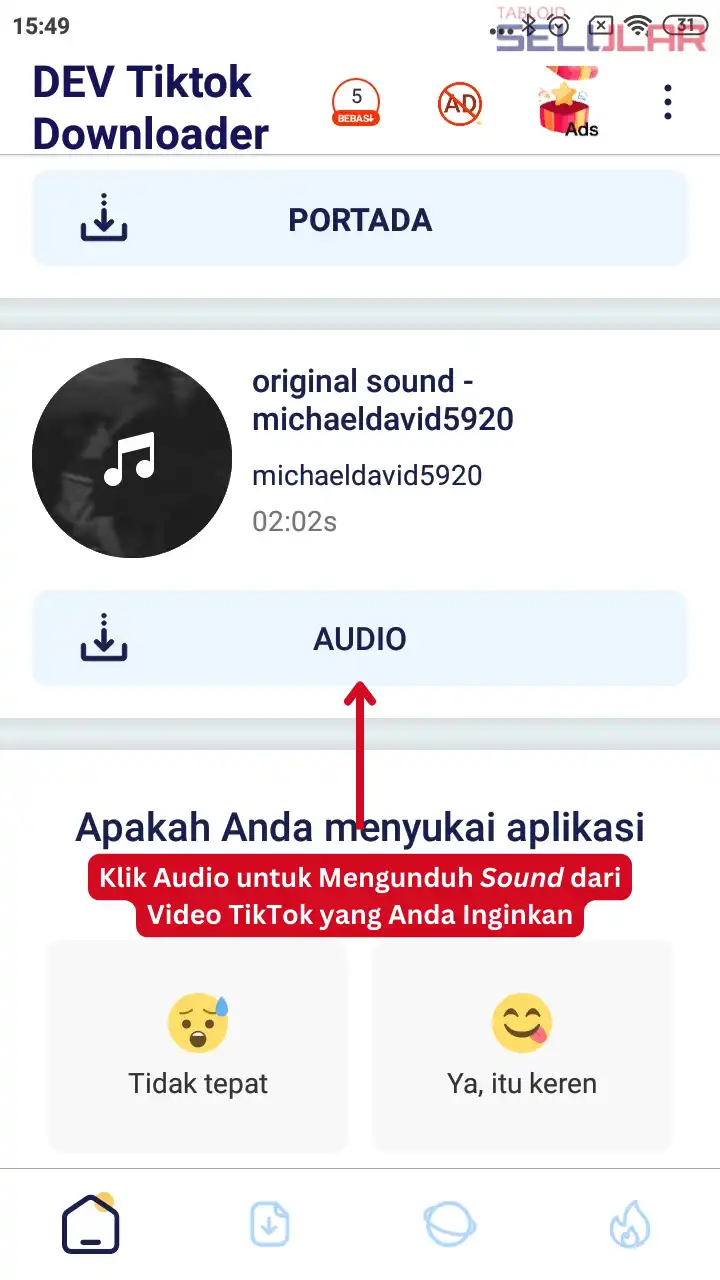 download sound tiktok lewat aplikasi