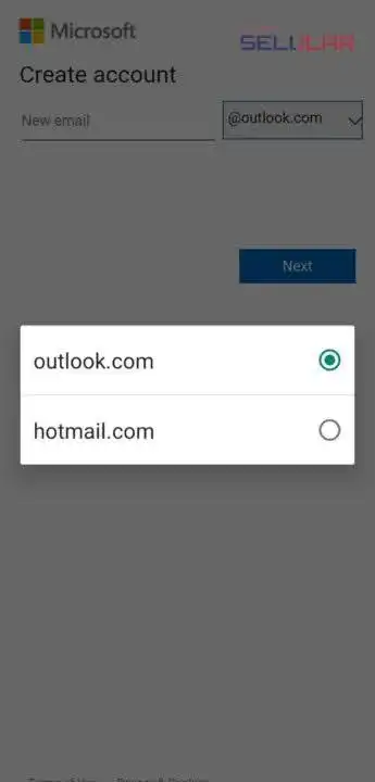 Cara memilih domain email di Outlook